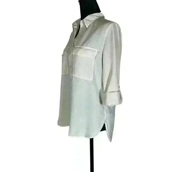 Aritzia The group by Babaton Button-up Roll Sleeves Utility shirt Women Size XS - Picture 7 of 16